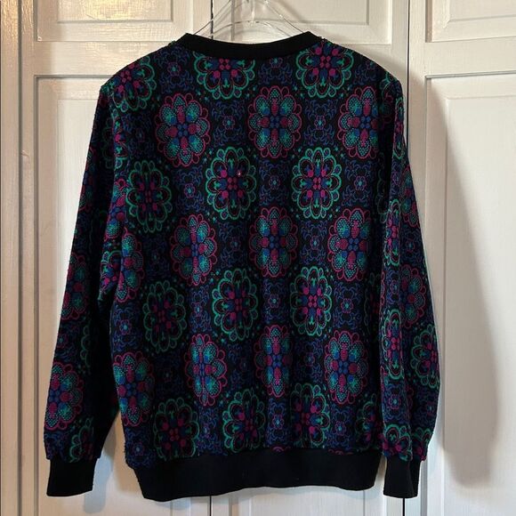 Vintage Faux Cardigan Floral Sweater from Cricket Lane - Size L - Picture 6 of 9